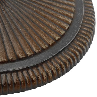 vidaXL Umbrella Base Bronze 45x45x30 cm Cast Iron