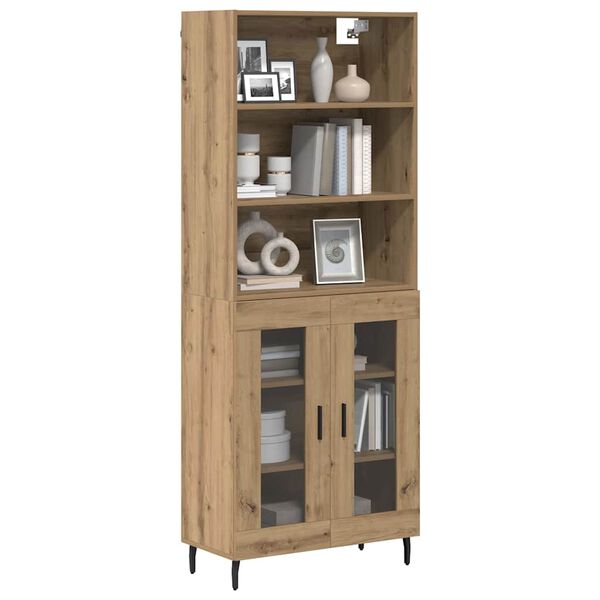 vidaXL Highboard Artisan Oak 69.5 x 34 x 180 cm