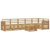 vidaXL Outdoor Sofa Set 7 pcs White Solid Acacia Wood