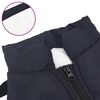 vidaXL Dog Coat with Harness Waterproof Reflective Navy Blue L