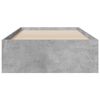 vidaXL Bed Frame with Drawers without Mattress Concrete Grey 90x200 cm