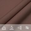 vidaXL Sunshade Sail Oxford Fabric Triangular 5x7x7 m Brown