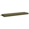 vidaXL Bench Cushion SOEST 100% Polyester Olive Green 150 x 40 x 8 cm