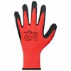 vidaXL Work Gloves 12 pcs Red and Black 8 / M Latex Coating