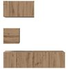 vidaXL TV Cabinet Set Wall-mounted 4 pcs Artisan Oak Engineered Wood