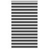 vidaXL Zebra Blind Black 130x230 cm Fabric Width 125.9 cm Polyester