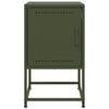 vidaXL Bedside Cabinets 2 pcs Olive Green 36x39x60.5 cm Steel