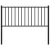 vidaXL Metal Replace Headboard Black 107 cm