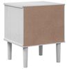 vidaXL Bedside Cabinet SENJA Rattan Look White 40x35x48 cm Solid Wood Pine