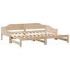vidaXL Daybed with Trundle without Mattress 90x190 cm Single Solid Wood