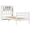 vidaXL Bookcase Bed without Mattress White 90x190 cm Single Solid Wood Pine