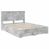 vidaXL Bed Frame Concrete Grey 150 x 200 cm Engineered Wood