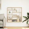 vidaXL Wall Cube Shelf 7 Compartments Sonoma Oak Engineered Wood
