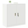 vidaXL Storage Cabinet White 90 x 40 x 90 cm Steel