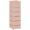 vidaXL Rain Umbrella Stand with Storage Pink 15.5 x 15.5 x 49 cm Steel