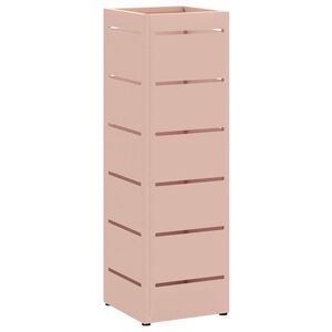 vidaXL Rain Umbrella Stand with Storage Pink 15.5 x 15.5 x 49 cm Steel