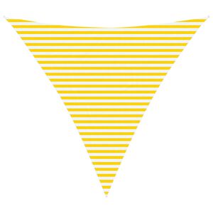 vidaXL Sun Shade Sail Yellow and White 4.5 x 4.5 x 4.5 m