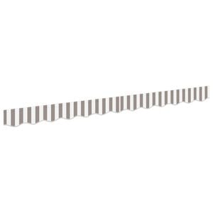 vidaXL Awning Valance Replacement Light Grey and White 2.5 m Polyester