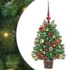 vidaXL Artificial Christmas Tree with 150 LEDs Green 75 cm PE and PVC