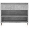vidaXL Shoe Cabinet Concrete Grey 70x36x60 cm Engineered Wood