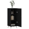 vidaXL Sideboard Black 34.5x34x90 cm Engineered Wood