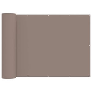 vidaXL Balcony Privacy Screen 200 x 800 cm Fabric with PU Coated Taupe