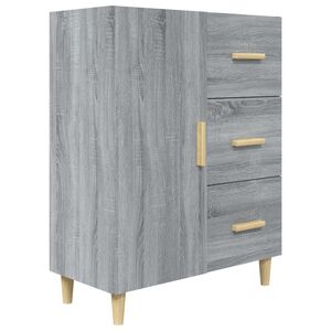 vidaXL Sideboard Grey Sonoma 69.5x34x90 cm Engineered Wood