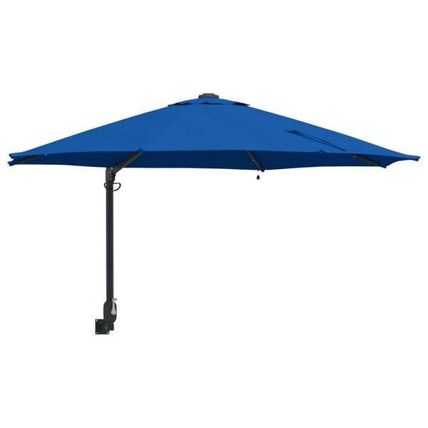 vidaXL Garden Parasol Azurblau 248 x 248 x 148 cm Polyester and Steel