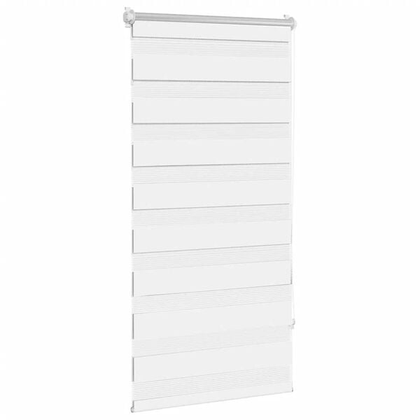 vidaXL Zebra blind 80.9x150 cm Fabric Width 76.7 cm white