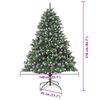 vidaXL Artificial Christmas Tree with Stand Green 140 x 140 x 210 cm