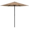 vidaXL Garden Parasol Rectangular 2.3 x 2.3 m Polyester Taupe