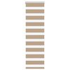 vidaXL Zebra Blind Sand Brown 40x100 cm Fabric Width 35.9 cm Polyester