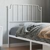 vidaXL Metal Replace Headboard White 90 cm
