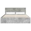 vidaXL Bed Frame Concrete Grey 180 x 200 cm Engineered Wood