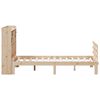 vidaXL Bookcase Bed without Mattress 135x190 cm Double Solid Wood Pine