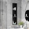 vidaXL Shower Niche Black 90 x 20 x 9.5 cm Stainless Steel
