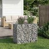 vidaXL Gabion Raised Bed Silver 90 x 50 x 80 cm Galvanised Steel