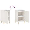 vidaXL Bedside Cabinet High Gloss White 40x35x70 cm Engineered Wood