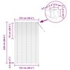 vidaXL Venetian Blinds Height Adjustable Black 220 x 125 cm Aluminium