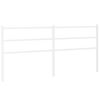 vidaXL Metal Replace Headboard White 193 cm