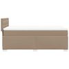 vidaXL Box Spring Bed with Mattress Cappuccino 90x200 cm Faux Leather