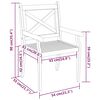 vidaXL 7 Piece Garden Dining Set Solid Wood Acacia