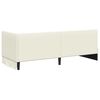 vidaXL Corner Bed Frame with Headboard Cream 80 x 200 cm Velvet