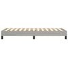 vidaXL Box Spring Bed Frame Light Grey 90x200 cm Fabric
