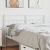 vidaXL Metal Replace Headboard White 120 cm