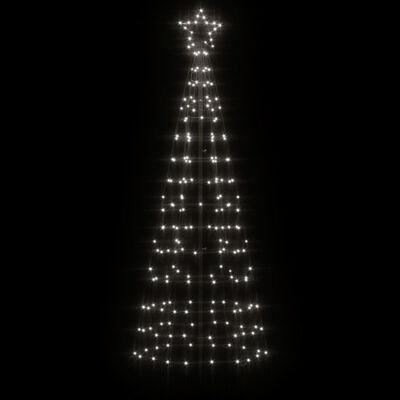 vidaXL Christmas Tree Light with Spikes 220 LEDs Cold White 180 cm