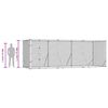 vidaXL Outdoor Dog Kennel Silver 6x2x2 m Galvanised Steel