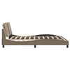 vidaXL Bed Frame without Mattress "Zadar" Cappuccino 180x200 cm Super King Faux Leather