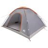 vidaXL Camping Tent 6-Person Grey and Orange