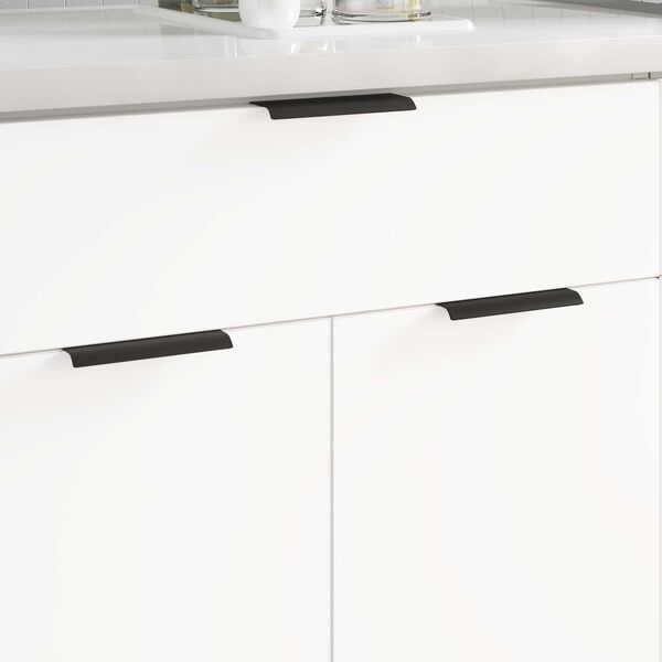 vidaXL Handle 725 pcs Black 120 x 39.6 x 17 mm Aluminium